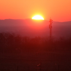 Sonnenaufgang bei Krems