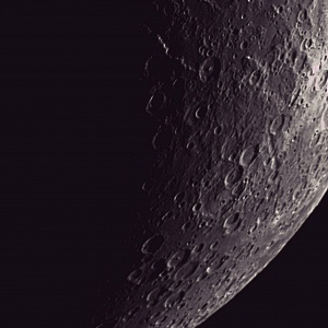 Mond mit Mare Nectaris, Karter Fracastorius, Rheita, Metius, Fabricius, Janssen