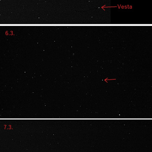 Kleinplanet Vesta im Löwen